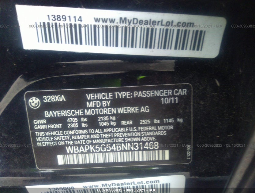 WBAPK5G54BNN31468