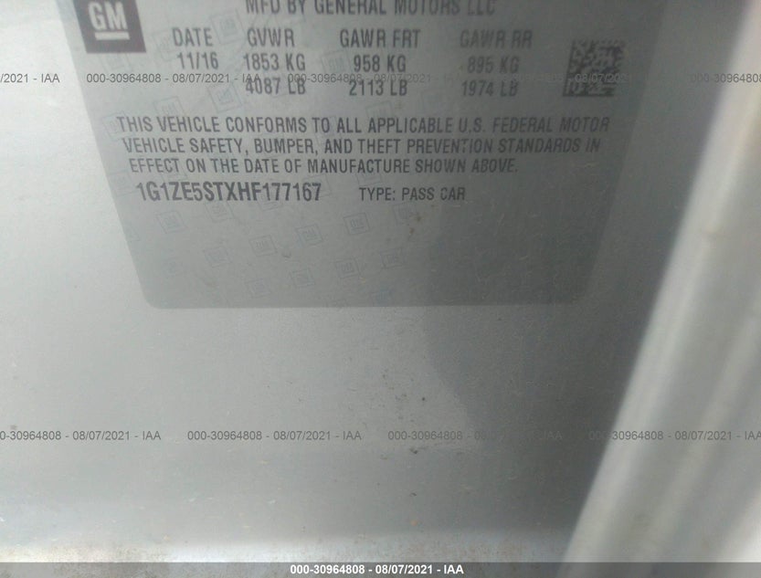 1G1ZE5STXHF177167