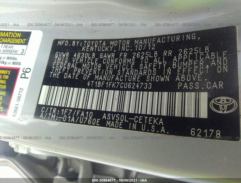 4T1BF1FK7CU624733