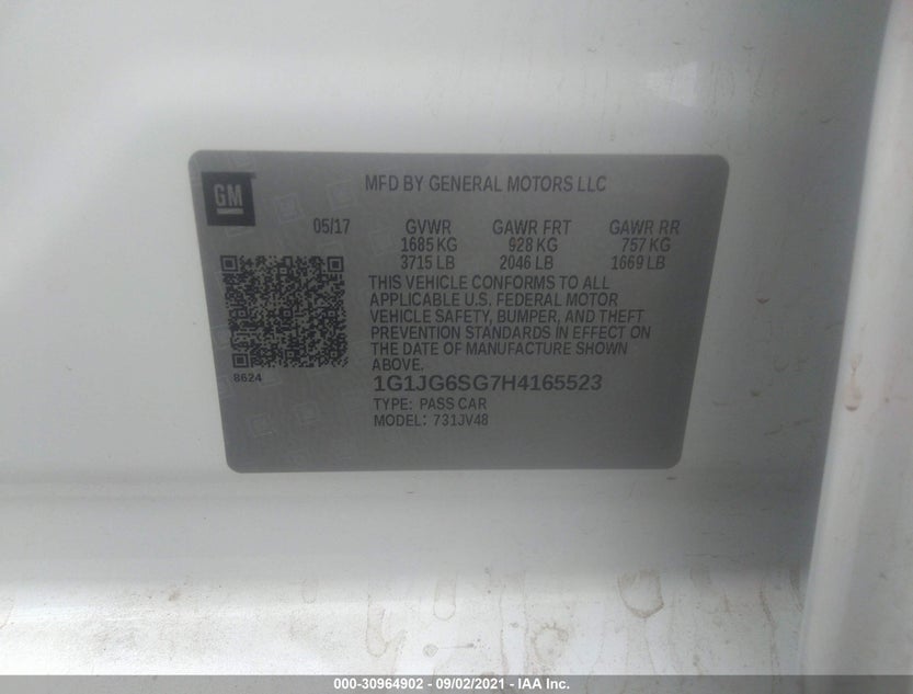 1G1JG6SG7H4165523