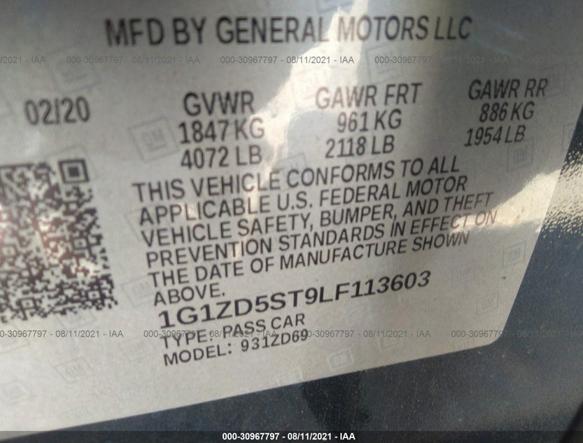 1G1ZD5ST9LF113603
