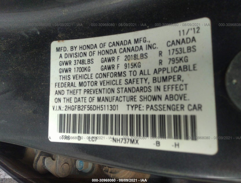 2HGFB2F56DH511301