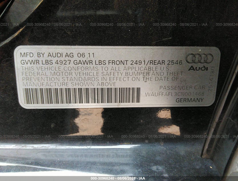 WAUFFAFL3CN001468
