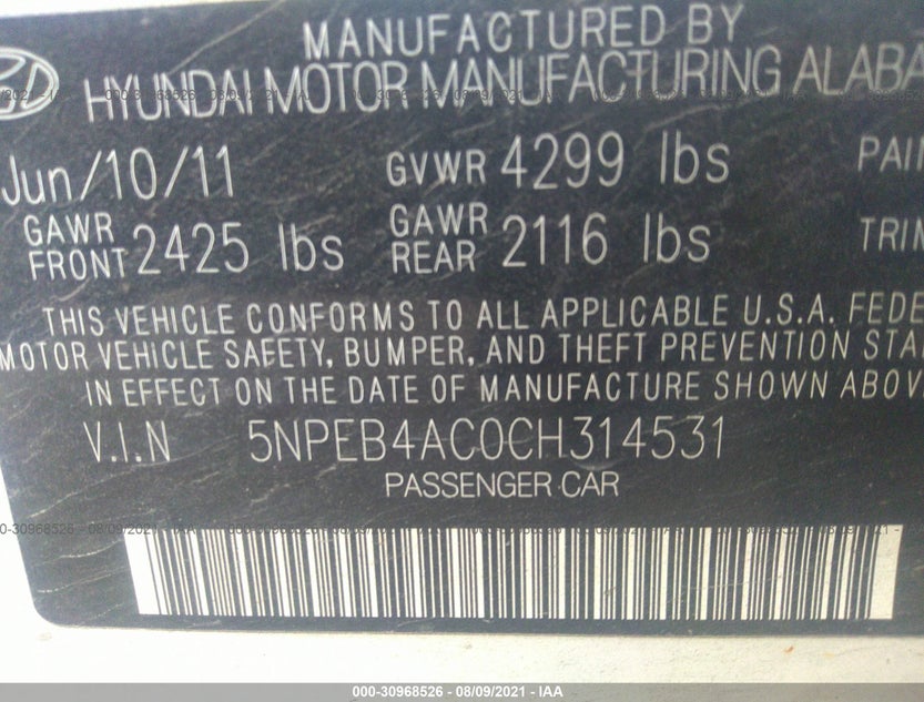 5NPEB4AC0CH314531
