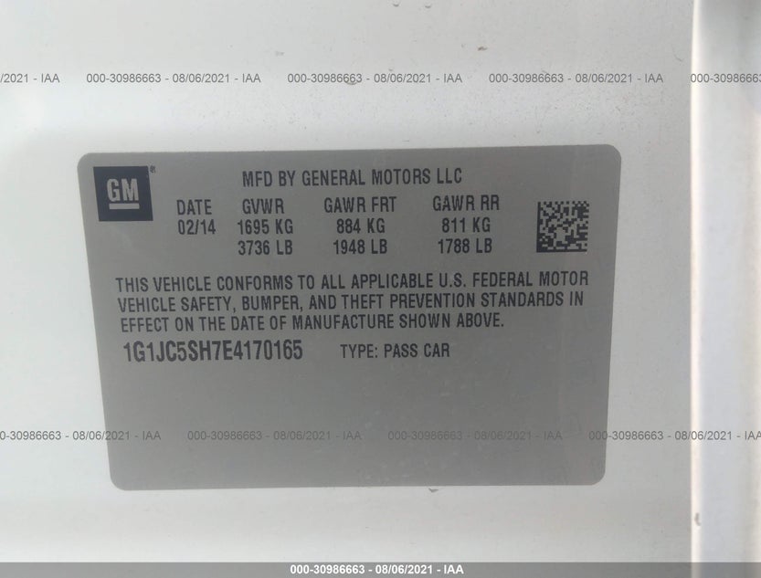 1G1JC5SH7E4170165