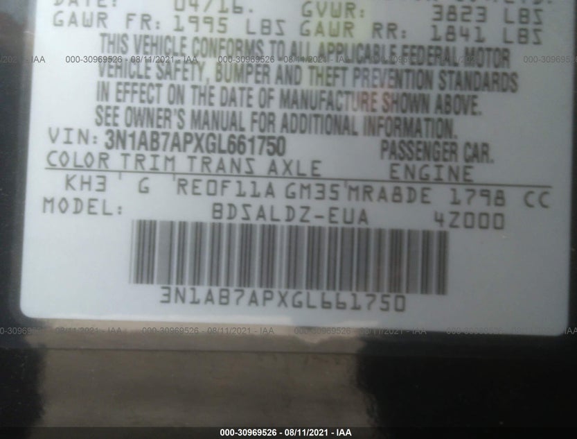 3N1AB7APXGL661750