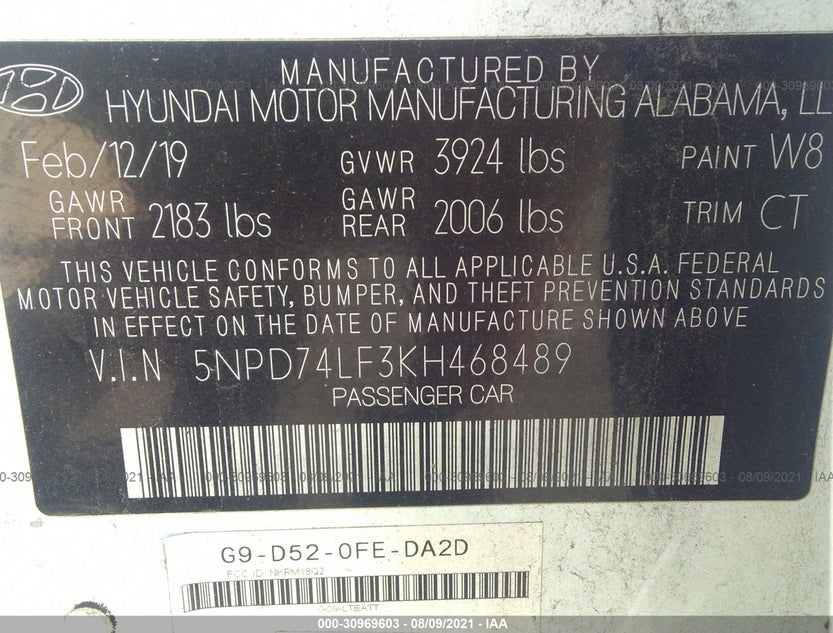 5NPD74LF3KH468489