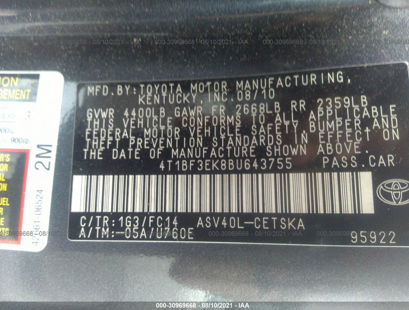 4T1BF3EK8BU643755
