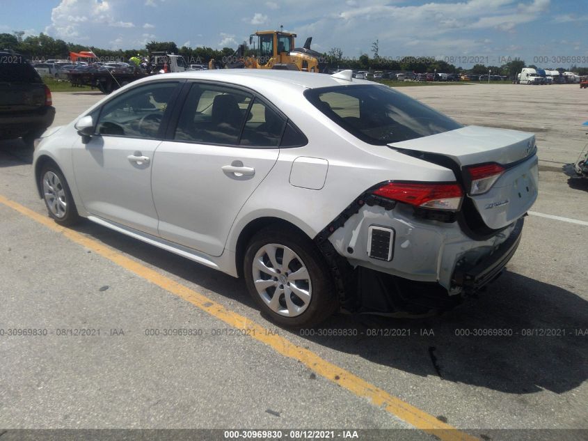 2021 Toyota Corolla Le VIN: JTDEPMAE2MJ162974 Lot: 30969830