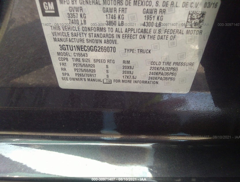 3GTU1NEC9GG269070