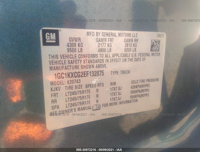 1GC1KXCG2EF132875