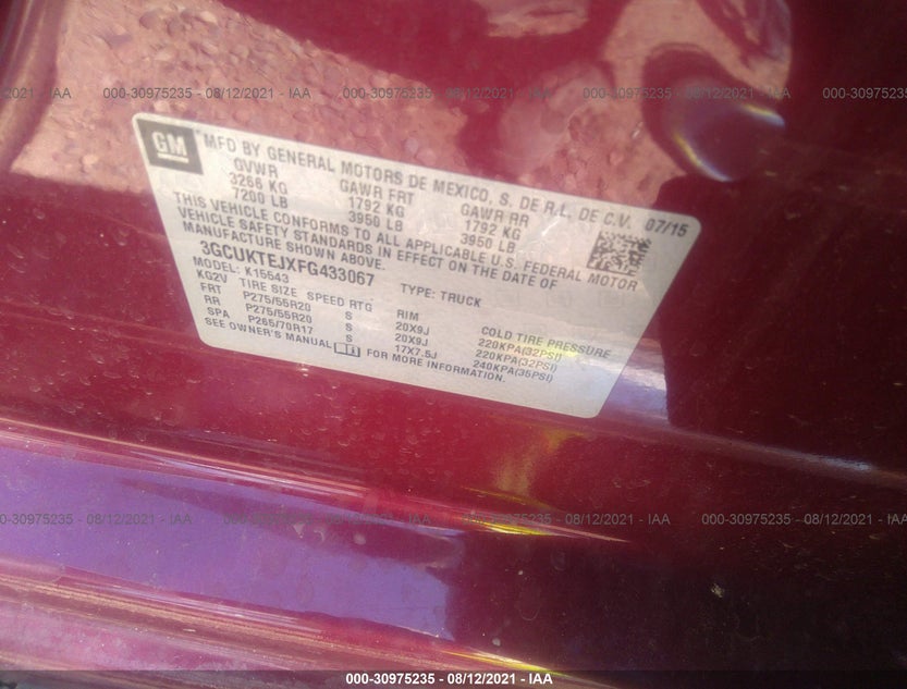 3GCUKTEJXFG433067