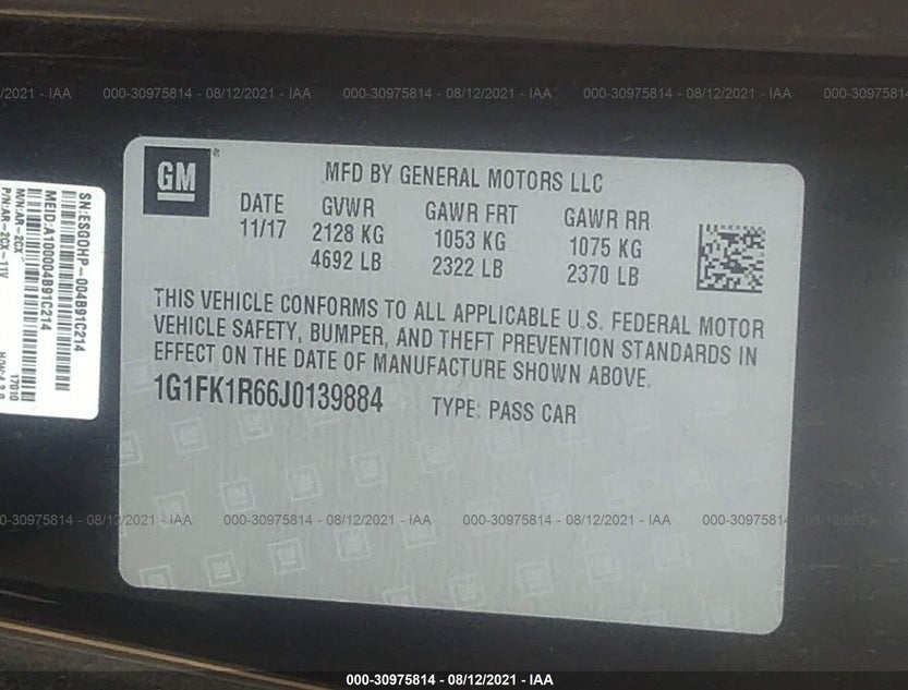 1G1FK1R66J0139884