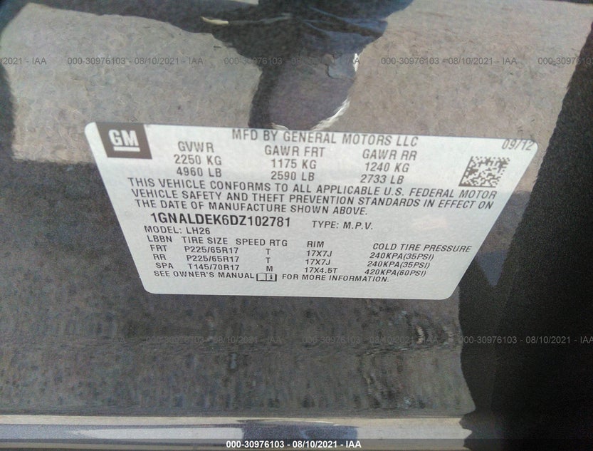 1GNALDEK6DZ102781