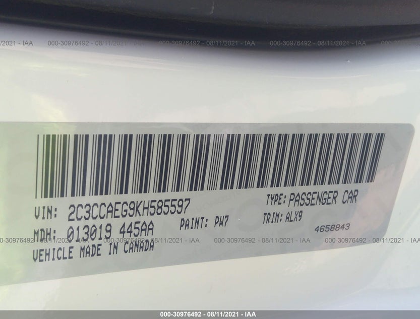2C3CCAEG9KH585597