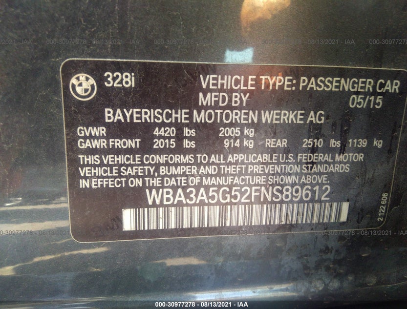 WBA3A5G52FNS89612