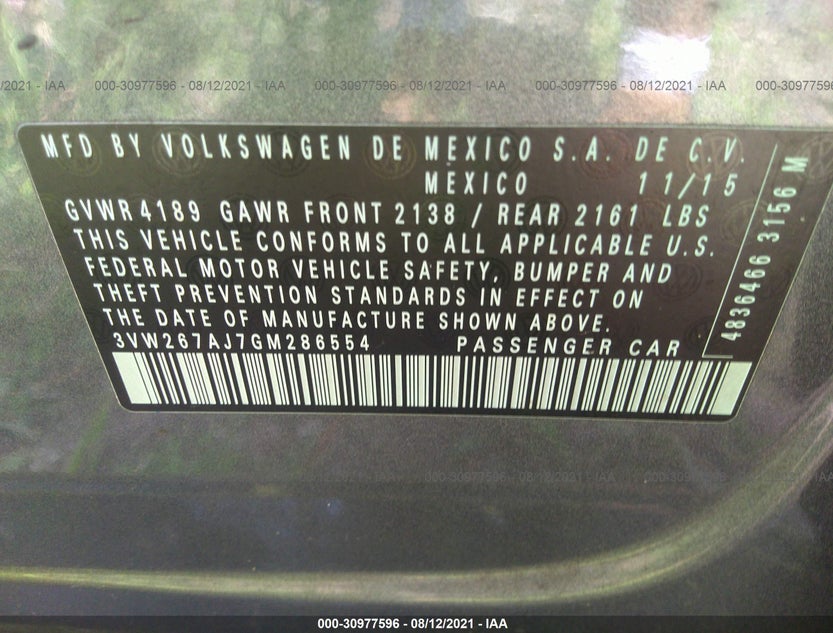 3VW267AJ7GM286554