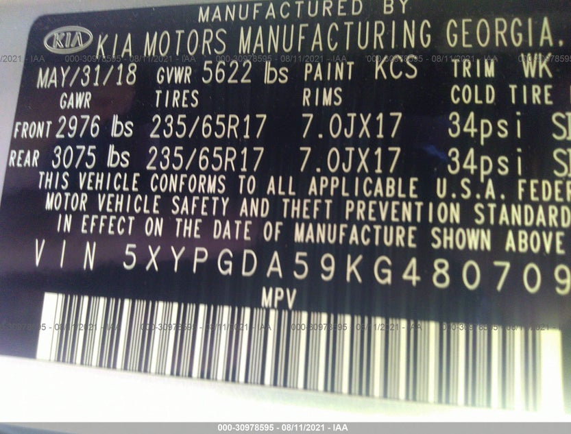5XYPGDA59KG480709