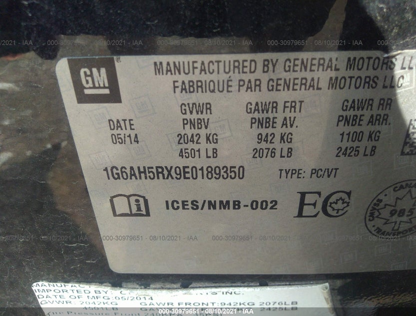 1G6AH5RX9E0189350