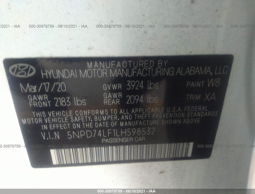 5NPD74LF1LH598532