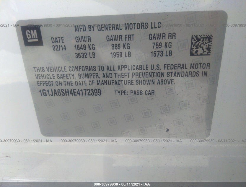 1G1JA6SH4E4172399