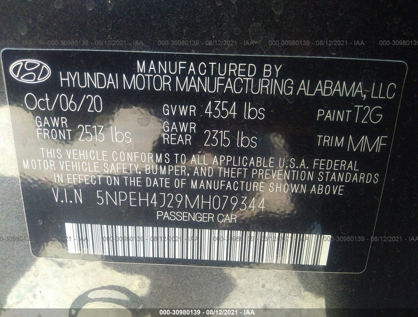 5NPEH4J29MH079344