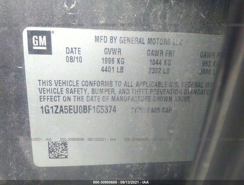 1G1ZA5EU0BF165374