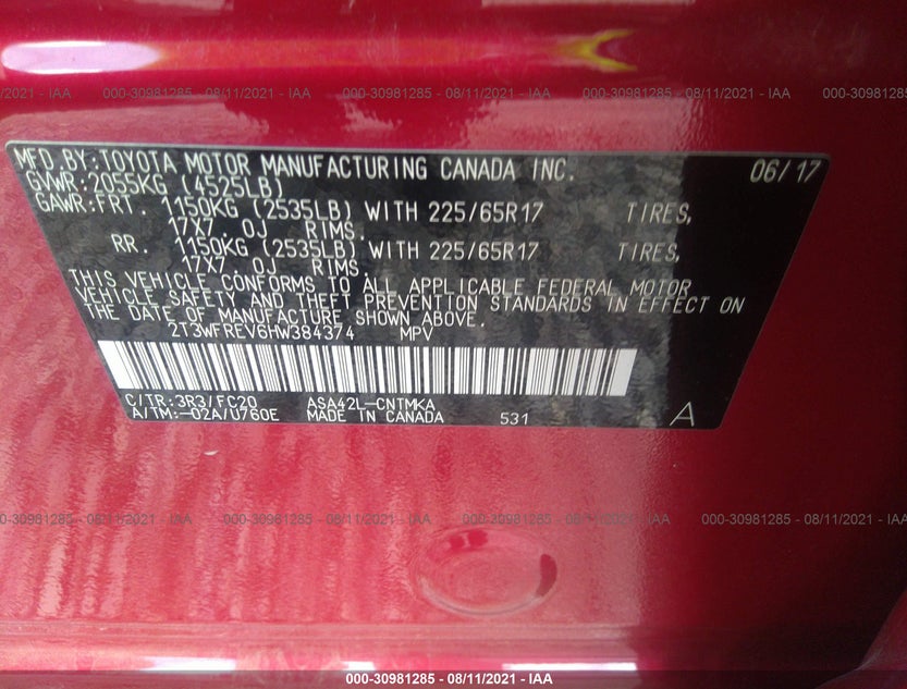 2T3WFREV6HW384374