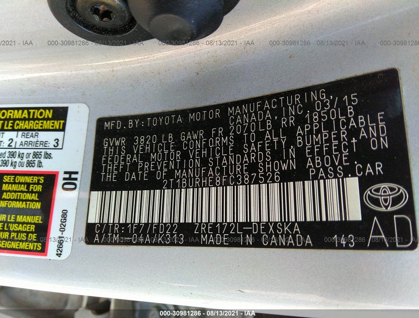 2T1BURHE8FC387526