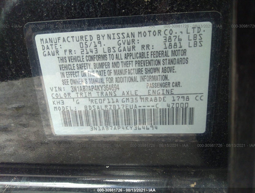 3N1AB7AP4KY364694