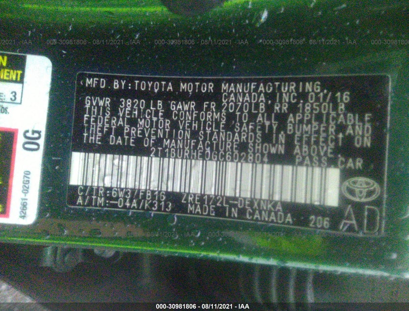 2T1BURHE0GC602804