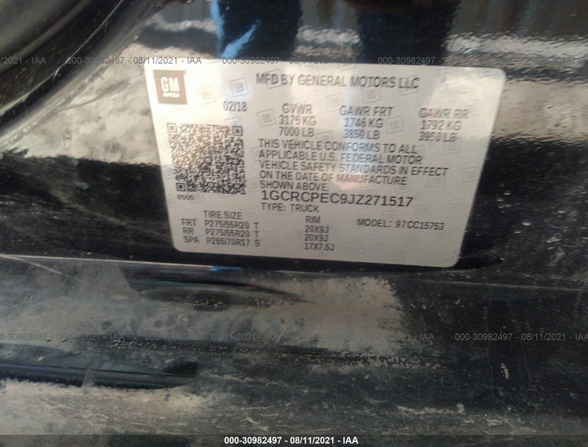 1GCRCPEC9JZ271517