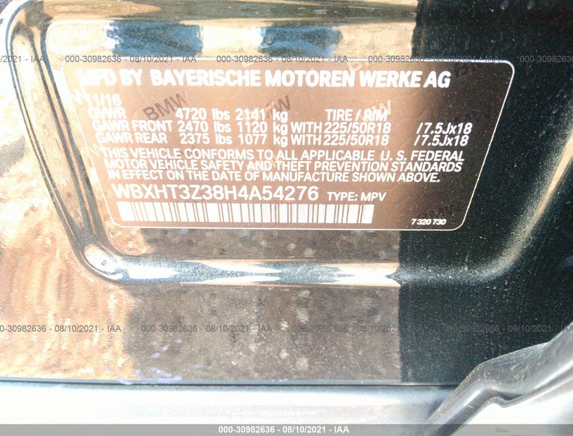 WBXHT3Z38H4A54276