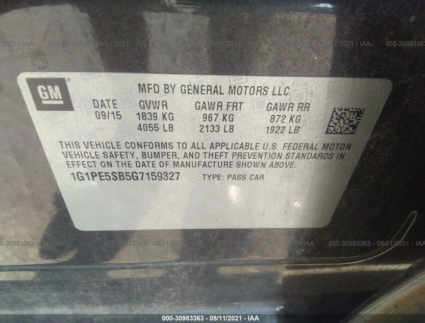 1G1PE5SB5G7159327
