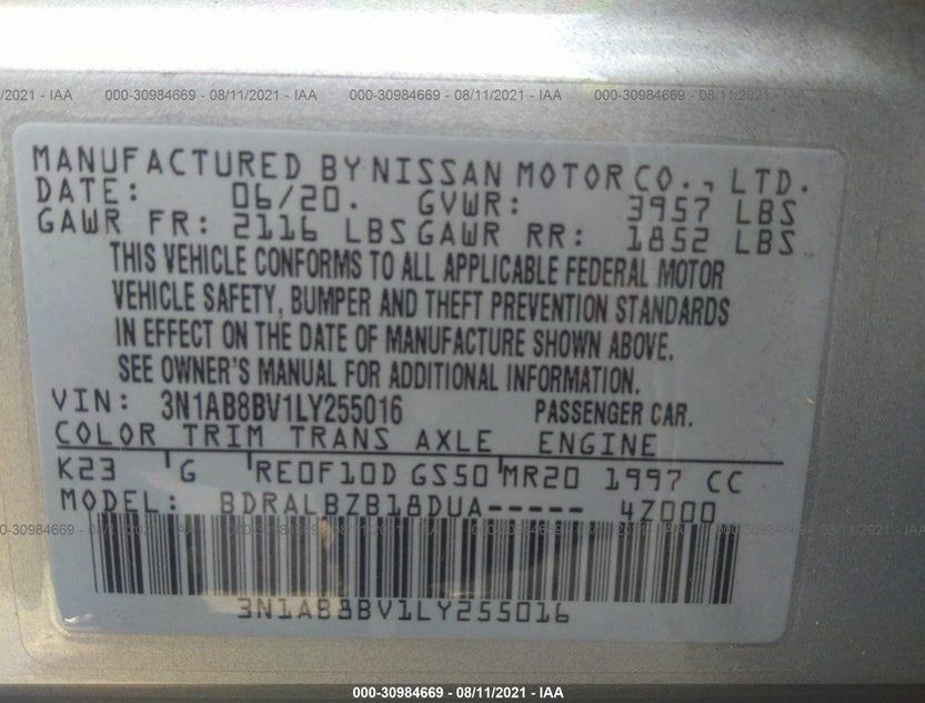 3N1AB8BV1LY255016