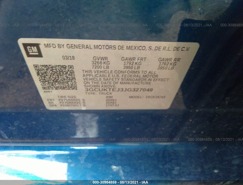 3GCUKTEJ3JG327049