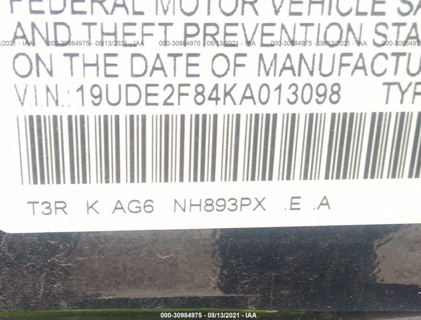 19UDE2F84KA013098