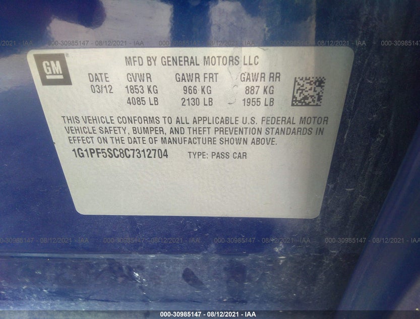 1G1PF5SC8C7312704