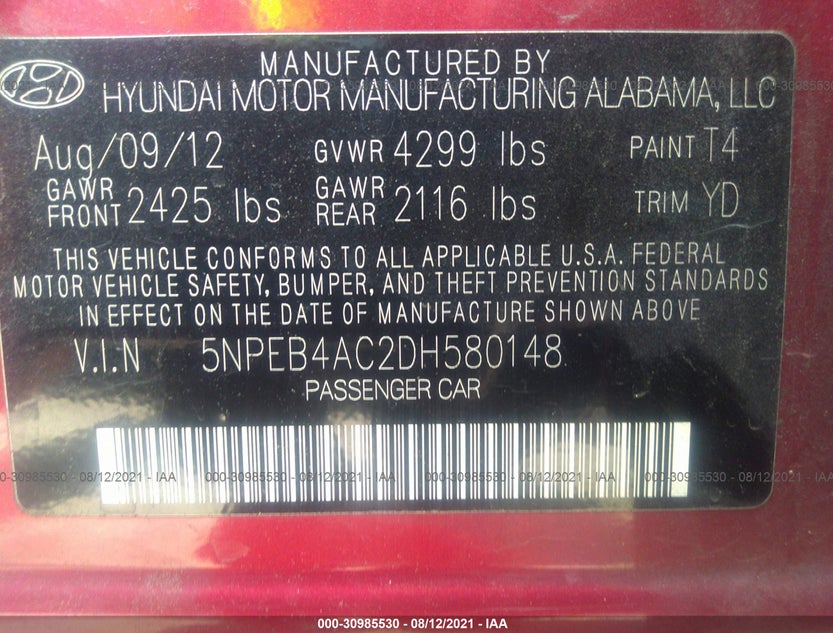 5NPEB4AC2DH580148
