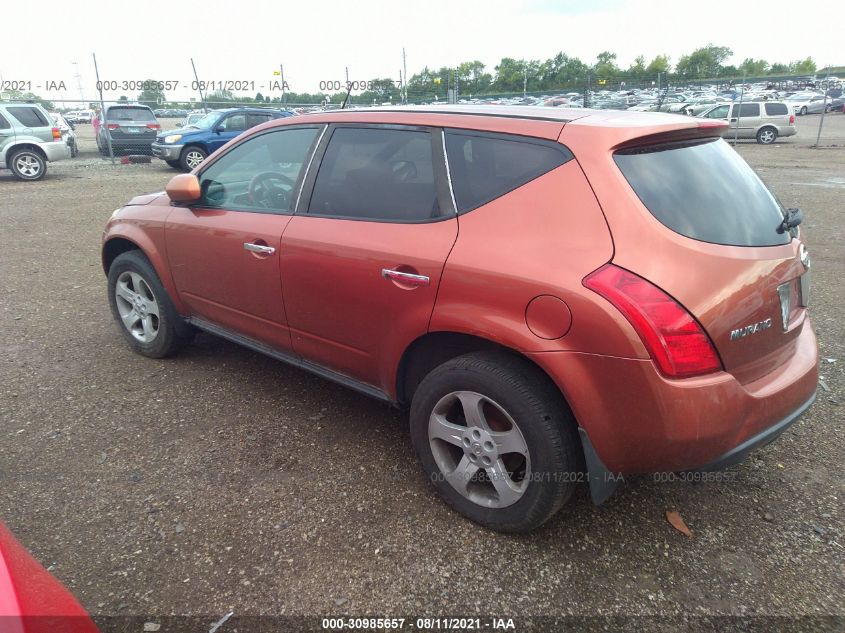 2005 Nissan Murano Sl VIN: JN8AZ08T25W300575 Lot: 30985657