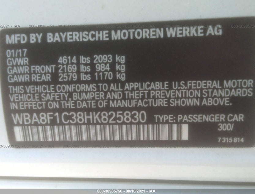 WBA8F1C38HK825830