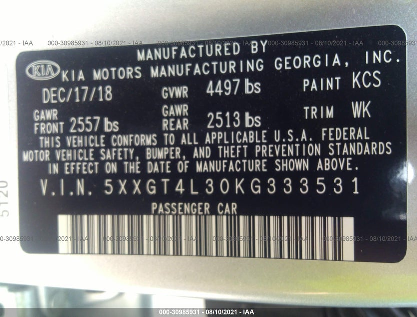 5XXGT4L30KG333531