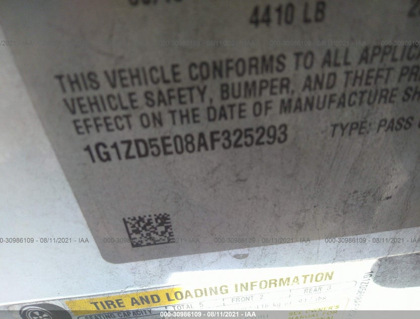 1G1ZD5E08AF325293