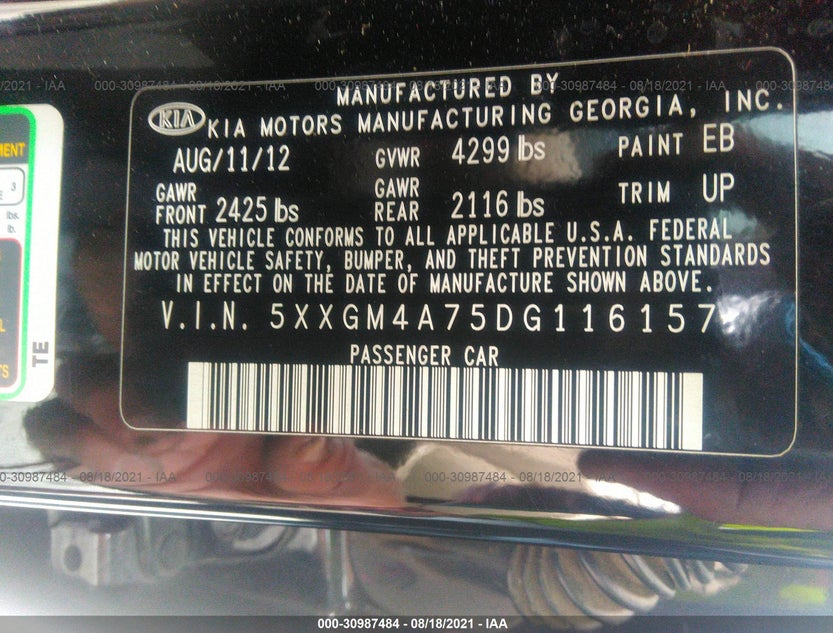 5XXGM4A75DG116157