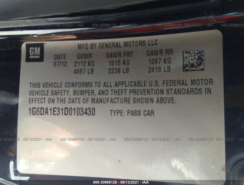 1G6DA1E31D0103430
