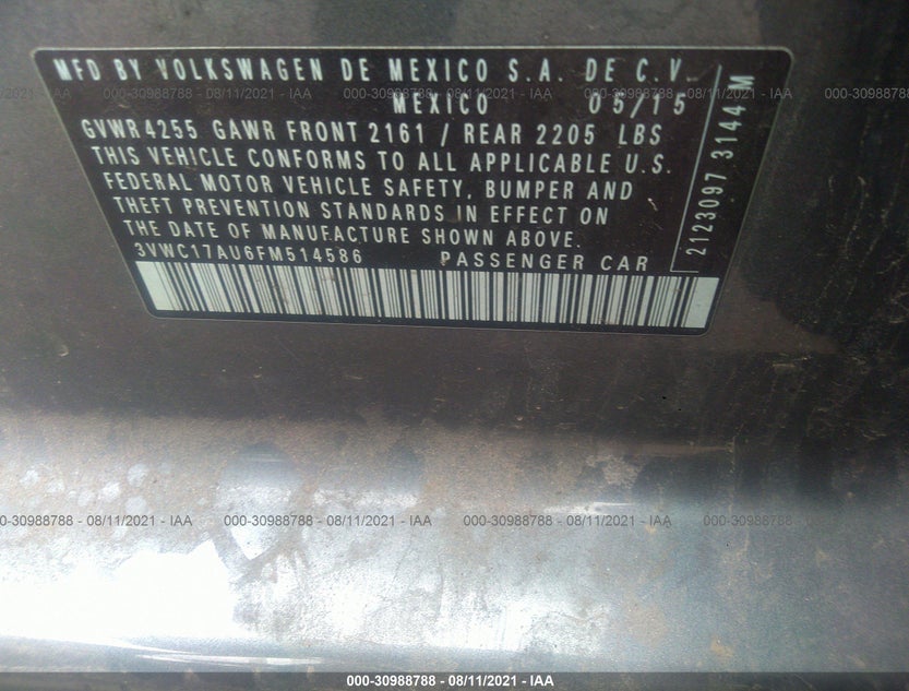 3VWC17AU6FM514586
