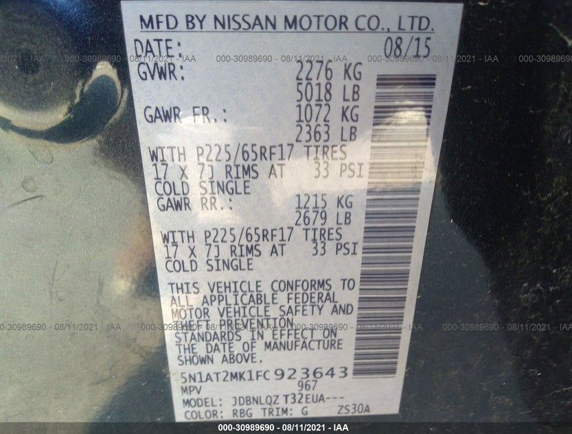 5N1AT2MK1FC923643