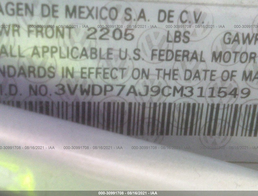 3VWDP7AJ9CM311549