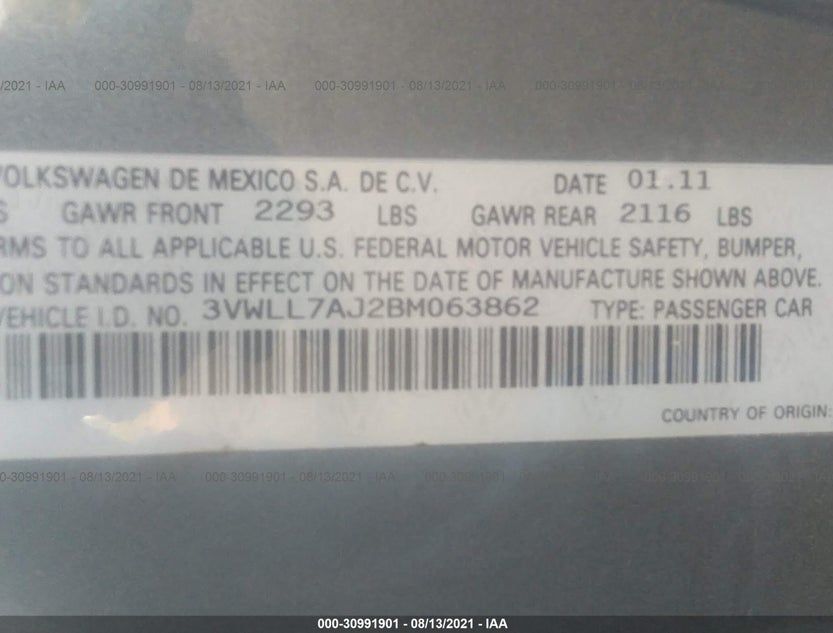 3VWLL7AJ2BM063862