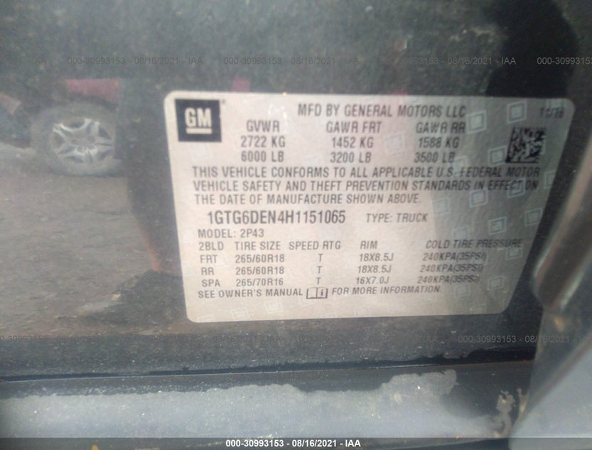 1GTG6DEN4H1151065